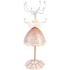 Clayre & Eef 65876 Joyero Beige Ø 7x19 cm Diseño Romántico Poliresina