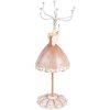Clayre & Eef 65876 Joyero Beige Ø 7x19 cm Diseño Romántico Poliresina