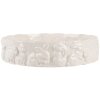 Clayre & Eef 6CE2035 Bol Cerámica Blanco 20 cm Conejito Estilo Campestre
