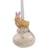 Clayre & Eef colgante Pascua pollito poliresina 4x3x7 cm estilo country