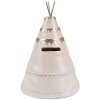 Clayre & Eef 6PR4423 Hucha estilo campestre niña conejo tipi 13x13x19 cm