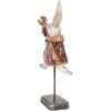 Clayre & Eef 6PR5493 Decoración Conejo Blanco Rojo Oro 18x7x34 cm