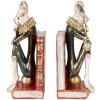 Clayre & Eef 6PR5495 Sujetalibros Conejo Blanco Rojo Oro 25x11x31 cm