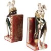 Clayre & Eef 6PR5495 Sujetalibros Conejo Blanco Rojo Oro 25x11x31 cm