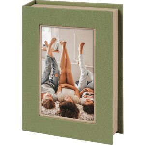 Estuche Goldbuch Bella Vista lino 19 x 14 cm ventana para fotos 4 colores