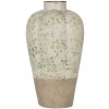 Jarrón Clayre & Eef Cerámica Beige Verde Ø 24x38 cm Estilo rústico