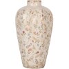 Clayre & Eef 6CE1937M Jarrón Cerámica Beige Rosa 21x34 cm Estilo rústico