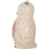 Clayre & Eef búho decorativo 11x10x17 cm cerámica estilo country beige rosa