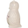 Clayre & Eef Búho Decorativo Estilo Campestre Cerámica Beige Rosa 14x13x22 cm