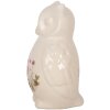Clayre & Eef Búho Decorativo Cerámica Beige Rosa 11x10x17 cm Estilo Campestre