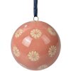Clayre & Eef 6CE2104M Bola Decorativa Cerámica Rosa Flores Ø 8 cm Retro Vintage