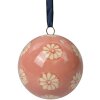 Clayre & Eef 6CE2104S Bola decorativa Ø6 cm Bola decorativa de cerámica Rosa Beige