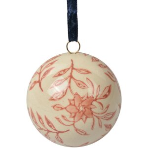 Clayre & Eef Bola Decorativa Ø 6 cm Beige Rosa...