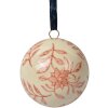 Clayre & Eef Bola Decorativa Ø 6 cm Beige Rosa Bola Cerámica Vintage