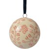 Clayre & Eef 6CE2107S Bola Decorativa Cerámica Beige Rosa 6 cm Vintage Floral
