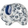 Clayre & Eef Elefante Decorativo Cerámica Blanco Azul 20x14x15 cm