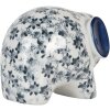 Clayre & Eef Elefante Decorativo Cerámica Blanco Azul 20x14x15 cm