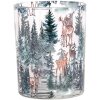 Clayre & Eef 6GL4960 Portacandelitas 2 piezas vidrio estilo campestre motivo bosque