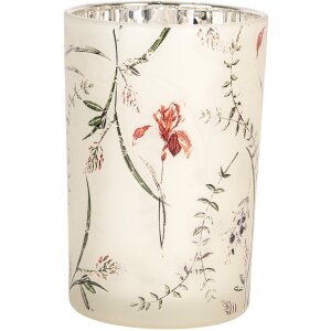 Clayre & Eef 6GL4979 Portacandelitas Vidrio Beige...