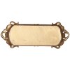 Clayre & Eef 6PR5295 Bandeja Decorativa Estilo Barroco Beige Dorado 34x13x3 cm