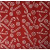 Clayre & Eef 66037 Camino de Mesa Rojo Blanco 28x275 cm Decoración Navideña