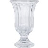 Clayre & Eef 6GL5029 Jarrón de cristal transparente Ø 12 cm Altura 19 cm