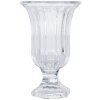 Clayre & Eef 6GL5029 Jarrón de cristal transparente Ø 12 cm Altura 19 cm