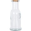 Clayre & Eef Frasco decorativo con tapa de corcho Ø 9x21 cm Transparente