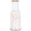 Clayre & Eef Frasco decorativo con tapa de corcho Ø 9x21 cm Transparente