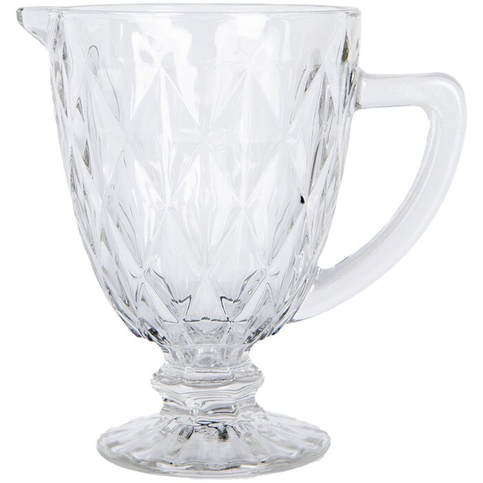 Clayre & Eef 6GL5045 Jarra de vidrio 1000 ml Transparente