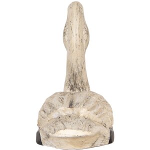 Clayre & Eef Set Cisnes Decorativos 2 Figuras Estilo Antiguo Beige Negro