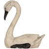 Clayre & Eef Set Cisnes Decorativos 2 Figuras Estilo Antiguo Beige Negro