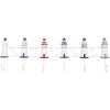 Clayre & Eef 6H2414 Perchero de pared 6 ganchos náutico blanco azul rojo 54 cm