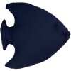 Clayre & Eef Cojín Decorativo Pez Diseño Marítimo Blanco Azul 40x45 cm