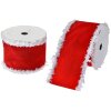 Clayre & Eef Cinta Rojo Blanco 6,3 cm x 5 m