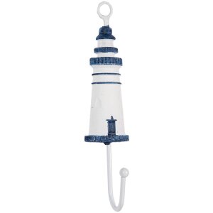 Clayre & Eef 66070BL Gancho Pared Faro Metal Madera...