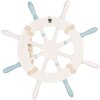 Clayre & Eef 6H2403 Decoración Volante Blanco Azul 34 cm Madera MDF