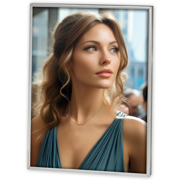 Marco ZEP alto brillo 120S22 plata 10x15 cm
