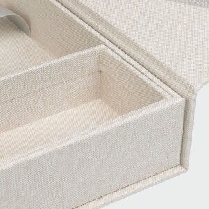 ZEP USB Photo Box Lodi Beige Lino 23x12,5x5 cm sin memoria USB