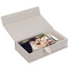 ZEP USB Photo Box Lodi Beige Lino 23x12,5x5 cm sin memoria USB