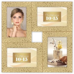 ZEP Orion marco de fotos collage oro 4 fotos en formato...