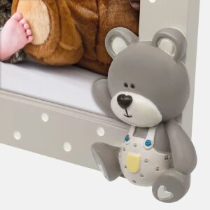 ZEP marco de poliresina Billy 10x15 cm Beige con oso y estrellas