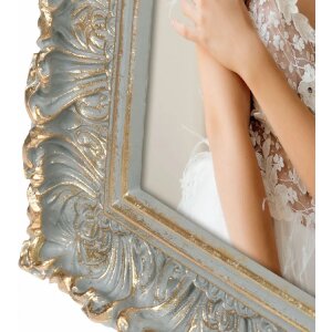 ZEP marco de poliresina Valbonne 13x18 cm gris oro