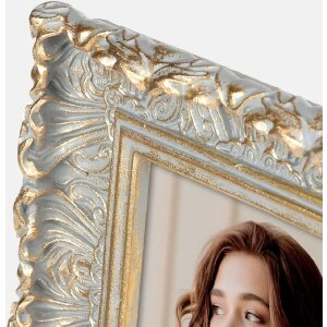 ZEP marco de poliresina Valbonne 20x25 cm gris oro