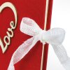 ZEP álbum de fotos Symphony 7 tela rojo corazón de amor 23x23cm 28 páginas con caja de regalo