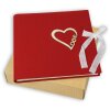 ZEP álbum de fotos Symphony 7 tela rojo corazón de amor 23x23cm 28 páginas con caja de regalo