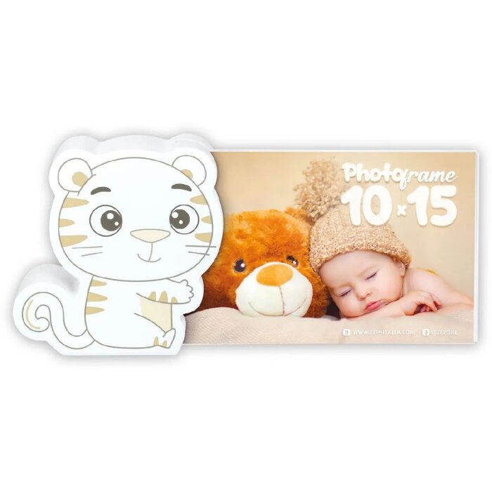 ZEP Marco acrílico y de madera Tigro 10x15 cm