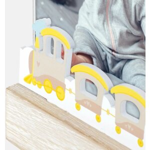 ZEP Marco acrílico y madera Daniele Vertical 10x15 cm decoración tren