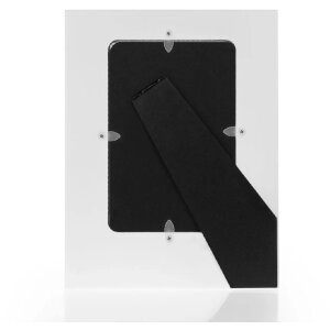 ZEP Marco de madera Navarro 10x15 cm Blanco Diseño Padel