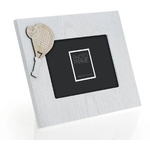 ZEP Marco de madera Navarro 10x15 cm Blanco Diseño Padel